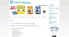 Desktop Screenshot of narcotictests.com
